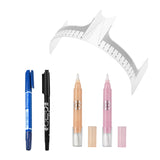 Max Eyebrow Tattoo Marker Pen Magic Eraser Permanent Makeup Ruler Caliper Kit 4#