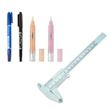 Max Eyebrow Tattoo Marker Pen Magic Eraser Permanent Makeup Ruler Caliper Kit 1#