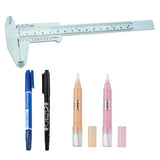 Max Eyebrow Tattoo Marker Pen Magic Eraser Permanent Makeup Ruler Caliper Kit 1#