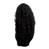 Max Long Synthetic Wig Middle Part Curly Wave Front Lace Wig Hairpieces Heat OK