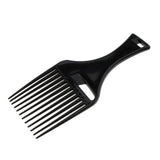 Maxbell Black Wide Tooth PVC Afro Hair Pick Comb Detangle Wig Braid Styling Lift Hairbrush - Aladdin Shoppers