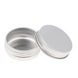 10pcs Aluminium Lip Balm Tin Pots Cosmetic Cream Jars Bottle Container A-15ML-4 x 1.8cm