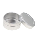 Maxbell 10pcs Aluminium Lip Balm Tin Pots Cosmetic Cream Jars Bottle Container B-10ML-3.5 x 1.8cm