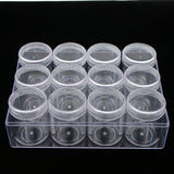 Max 20g 12 Slots Storage Box Case Organizer Carfts Jewelry Container Clear