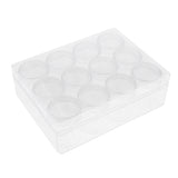 Max 20g 12 Slots Storage Box Case Organizer Carfts Jewelry Container Clear