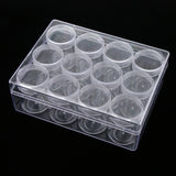 Max 20g 12 Slots Storage Box Case Organizer Carfts Jewelry Container Clear