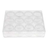 Max 15g 12 Slots Storage Box Case Organizer Carfts Jewelry Container Clear