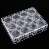 Max 15g 12 Slots Storage Box Case Organizer Carfts Jewelry Container Clear