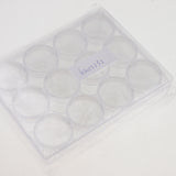 Max 15g 12 Slots Storage Box Case Organizer Carfts Jewelry Container Clear