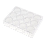 Max 15g 12 Slots Storage Box Case Organizer Carfts Jewelry Container Clear