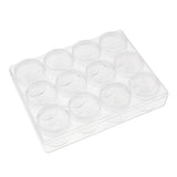 Max 15g 12 Slots Storage Box Case Organizer Carfts Jewelry Container Clear