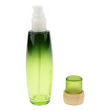 Max Empty Glass Makeup Container Face Cream Jars Pump Bottle Case for Travel 100ml