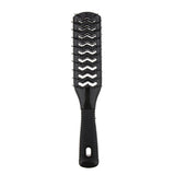 Max 2 Side Vented 9 Row Styling Hairbrush Detangler Comb for Wet Dry Long Hair Black