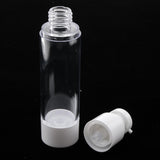 Max 2x Sterile Airless Pump Bottle Refillable Toner/Lotion/Serum Container 50ml