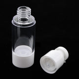 Max 2x Sterile Airless Pump Bottle Refillable Toner/Lotion/Serum Container 30ml