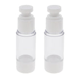 Max 2x Sterile Airless Pump Bottle Refillable Toner/Lotion/Serum Container 30ml
