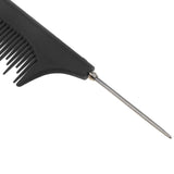 Maxbell Adjust Salon Barber Tail Tip Styling Hairdressing Fine Tooth Pick Hair Comb Black - Aladdin Shoppers