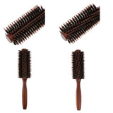 Maxbell Wooden Handle Nylon Hair Care Round Brush Anti Hair Loss Styling Straight - Aladdin Shoppers