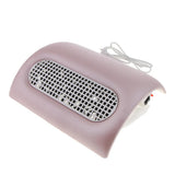 Max 15W Nail Dust Suction Collector Cleanser UV Nail Dryer Machine With 3 Fans Silver