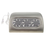 Max 15W Nail Dust Suction Collector Cleanser UV Nail Dryer Machine With 3 Fans Gray