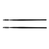 Max 2PCS Reusable Nylon Mascara Wands Makeup Eyelash Extension Brush Wood Handle Black