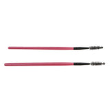 Max 2PCS Reusable Nylon Mascara Wands Makeup Eyelash Extension Brush Wood Handle Rose Red