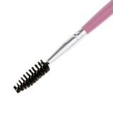 Max Nylon Mascara Wands Wood Handle Makeup Eyelash Extension Brush Silver,Pink