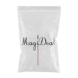 Max Nylon Mascara Wands Wood Handle Makeup Eyelash Extension Brush Silver,Pink