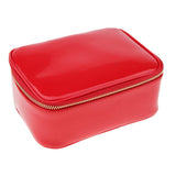 Max PU Travel Cosmetic Storage Makeup Bag Toiletry Wash Organizer Pouch Red