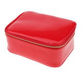 Max PU Travel Cosmetic Storage Makeup Bag Toiletry Wash Organizer Pouch Red