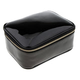 Max PU Travel Cosmetic Storage Makeup Bag Toiletry Wash Organizer Pouch Black