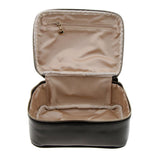 Max PU Travel Cosmetic Storage Makeup Bag Toiletry Wash Organizer Pouch Black