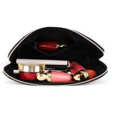 Max PVC Traveling Makeup Organizer Bag Portable Toiletry Zipper Pouch Black