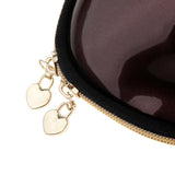 Max PVC Traveling Makeup Organizer Bag Portable Toiletry Zipper Pouch Dark Brown