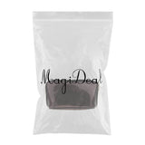 Max PVC Traveling Makeup Organizer Bag Portable Toiletry Zipper Pouch Dark Brown