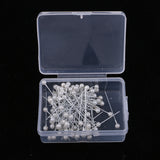 Max 100pcs Multicolor Pearlized Head Pins for DIY Jewelry Components Silver