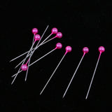 Max 100pcs Multicolor Pearlized Head Pins for DIY Jewelry Components Rose