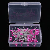 Max 100pcs Multicolor Pearlized Head Pins for DIY Jewelry Components Rose