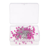 Max 100pcs Multicolor Pearlized Head Pins for DIY Jewelry Components Rose