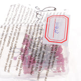 Max 100pcs Multicolor Pearlized Head Pins for DIY Jewelry Components Red