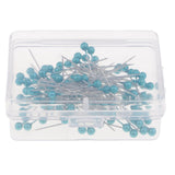 Max 100pcs Multicolor Pearlized Head Pins for DIY Jewelry Components Azure