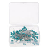 Max 100pcs Multicolor Pearlized Head Pins for DIY Jewelry Components Azure