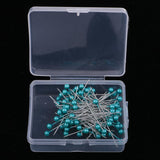 Max 100pcs Multicolor Pearlized Head Pins for DIY Jewelry Components Azure