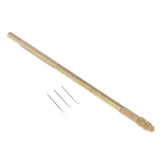 Max 3x Copper Crochet Hook Needles Kit for Beads Ring Dreadlock Lace Wig Making