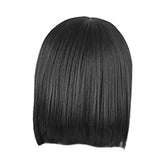 Maxbell Fashion Silky Natural Long Straight Human Hair Cosplay Wig&Bangs For Ladies