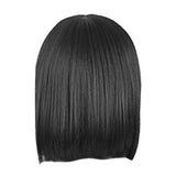 Maxbell Fashion Silky Natural Long Straight Human Hair Cosplay Wig&Bangs For Ladies