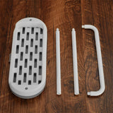 Max Shower Products Soap Tray Holder Towel Drain Rack Bathroom Tool Gray