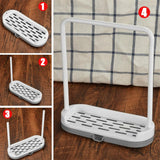 Max Shower Products Soap Tray Holder Towel Drain Rack Bathroom Tool Gray