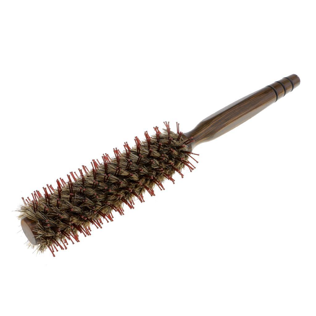 Maxbell Bristles Wood Round Styling Hairbrush Roll Comb for Curling Drying Hair 20mm - Aladdin Shoppers
