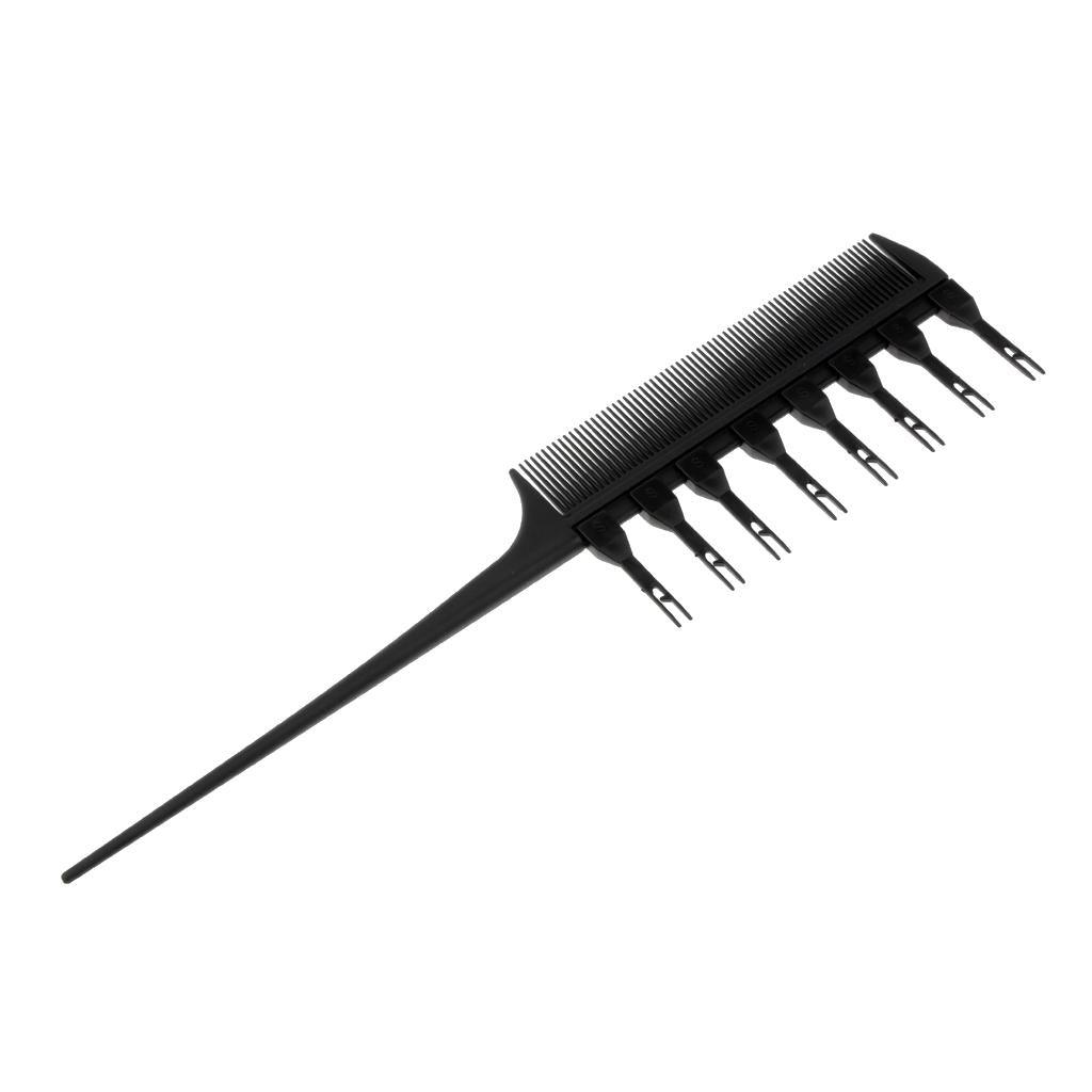 Maxbell Salon Professional Weaver Highlighting Foiling Hair Comb Coloring Dye Brush Black - Aladdin Shoppers